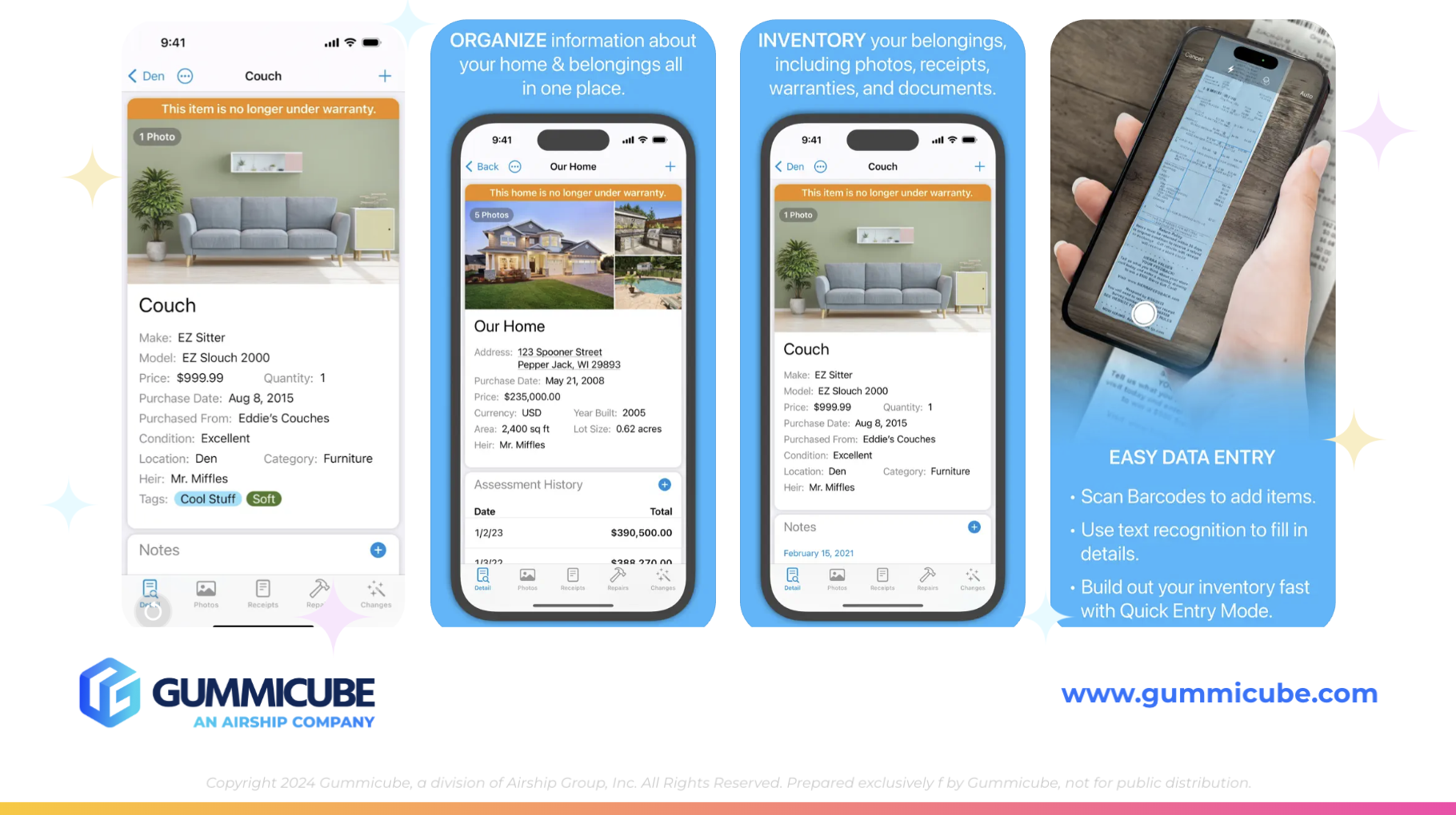 Under My Roof iOS Screenshots