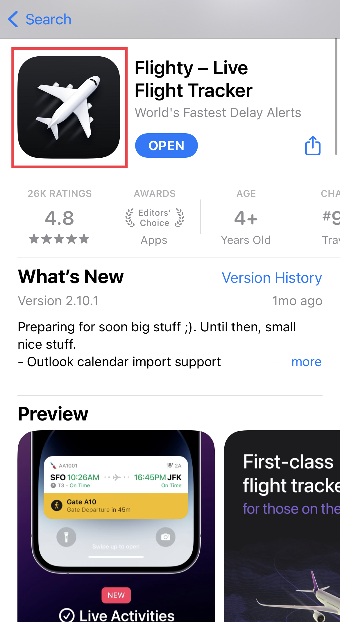 Flighty Apple App Store Icon flighty app store icon