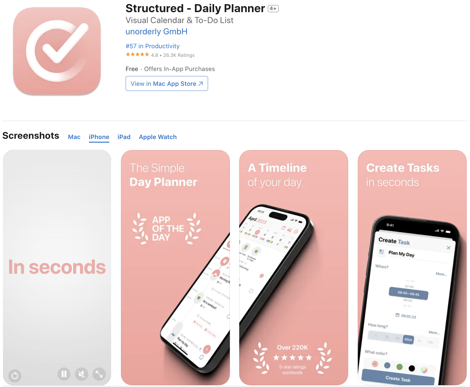 ASO Structured iPhone Screenshots