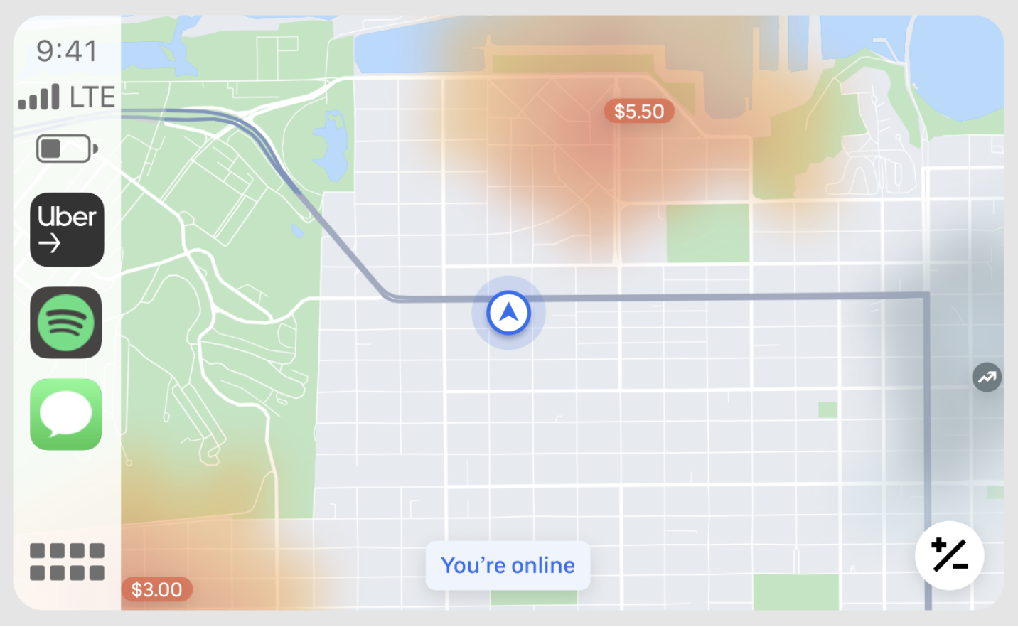 Uber CarPlay Representation uber new apple carplay integration screenshot model