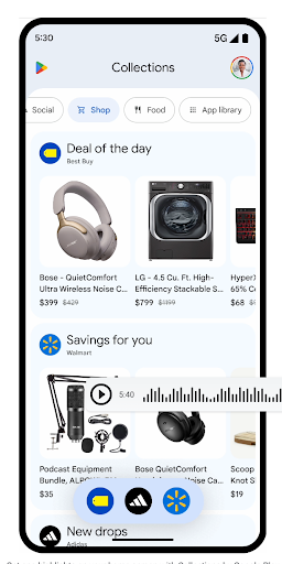 Image of Google Play Collections experience