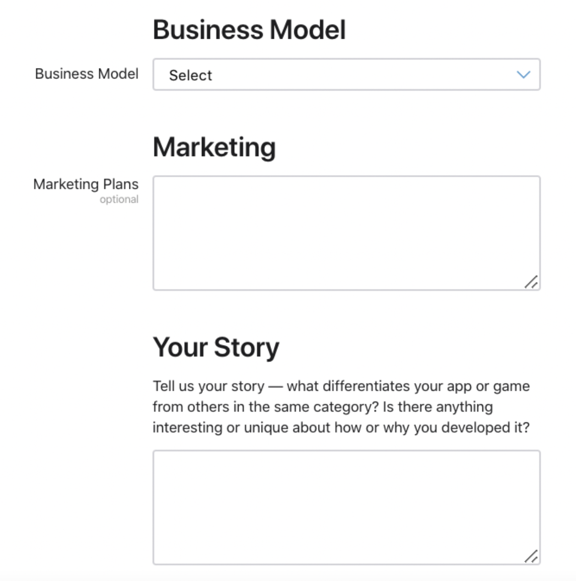 Apple's contact form