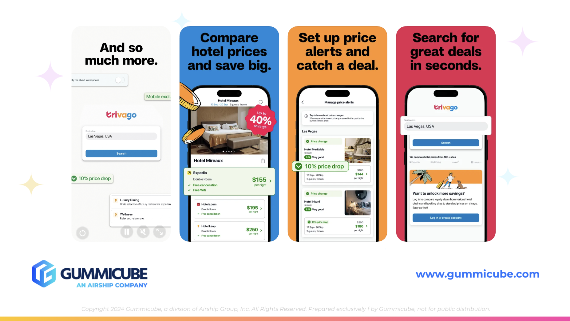 Trivago's iOS screenshots