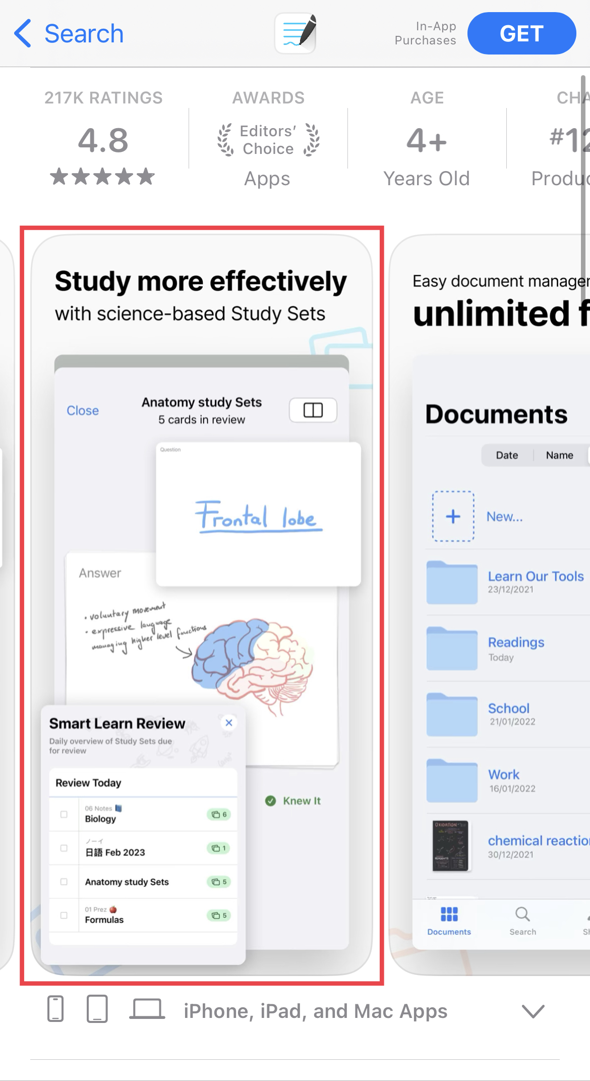 GoodNotes 5 app store screenshot