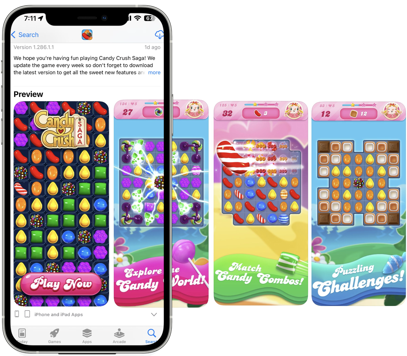 Candy Crush iOS App Store Screenshots