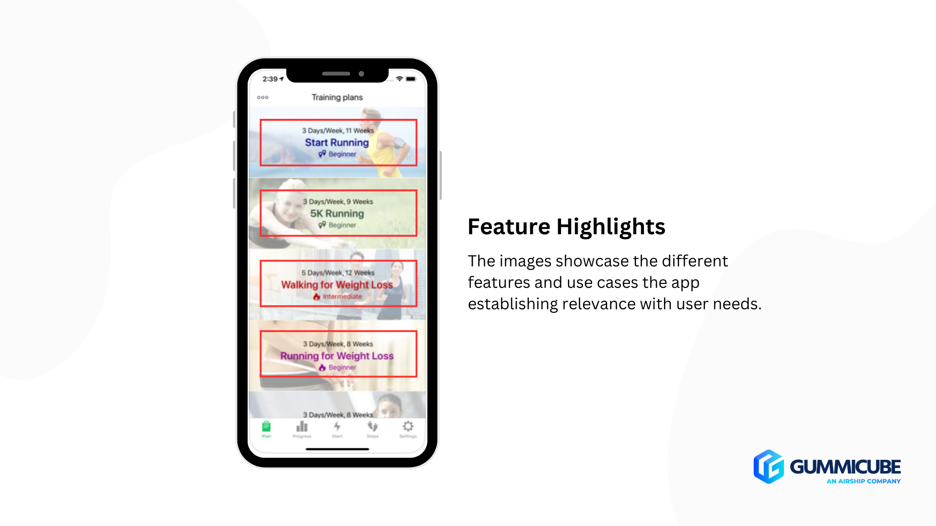fitness app screenshot best practices