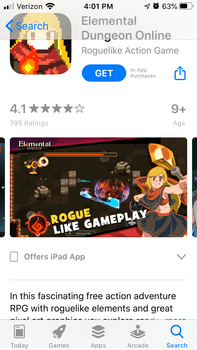 Elemental Dungeon App Store elemental dungeon online apple app store screenshot