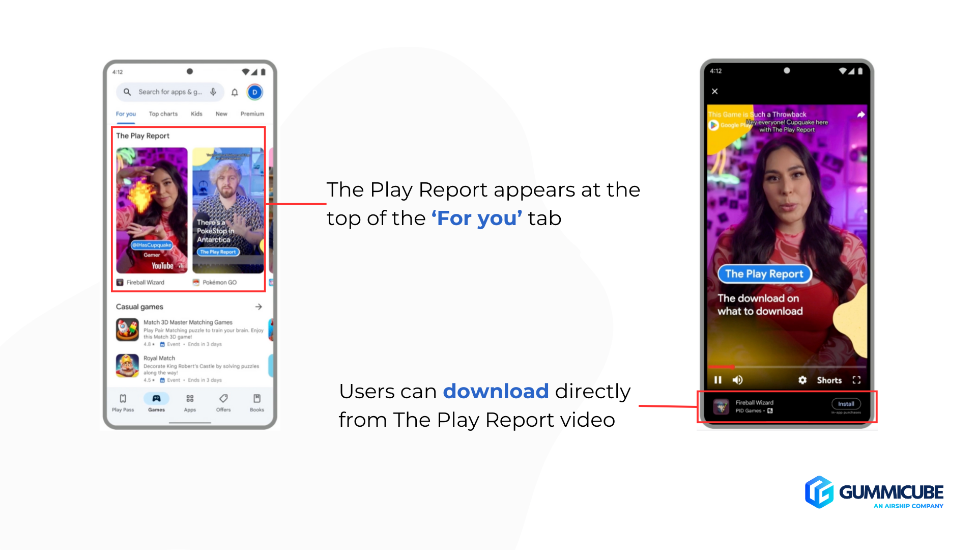 google the play report examples gummicube