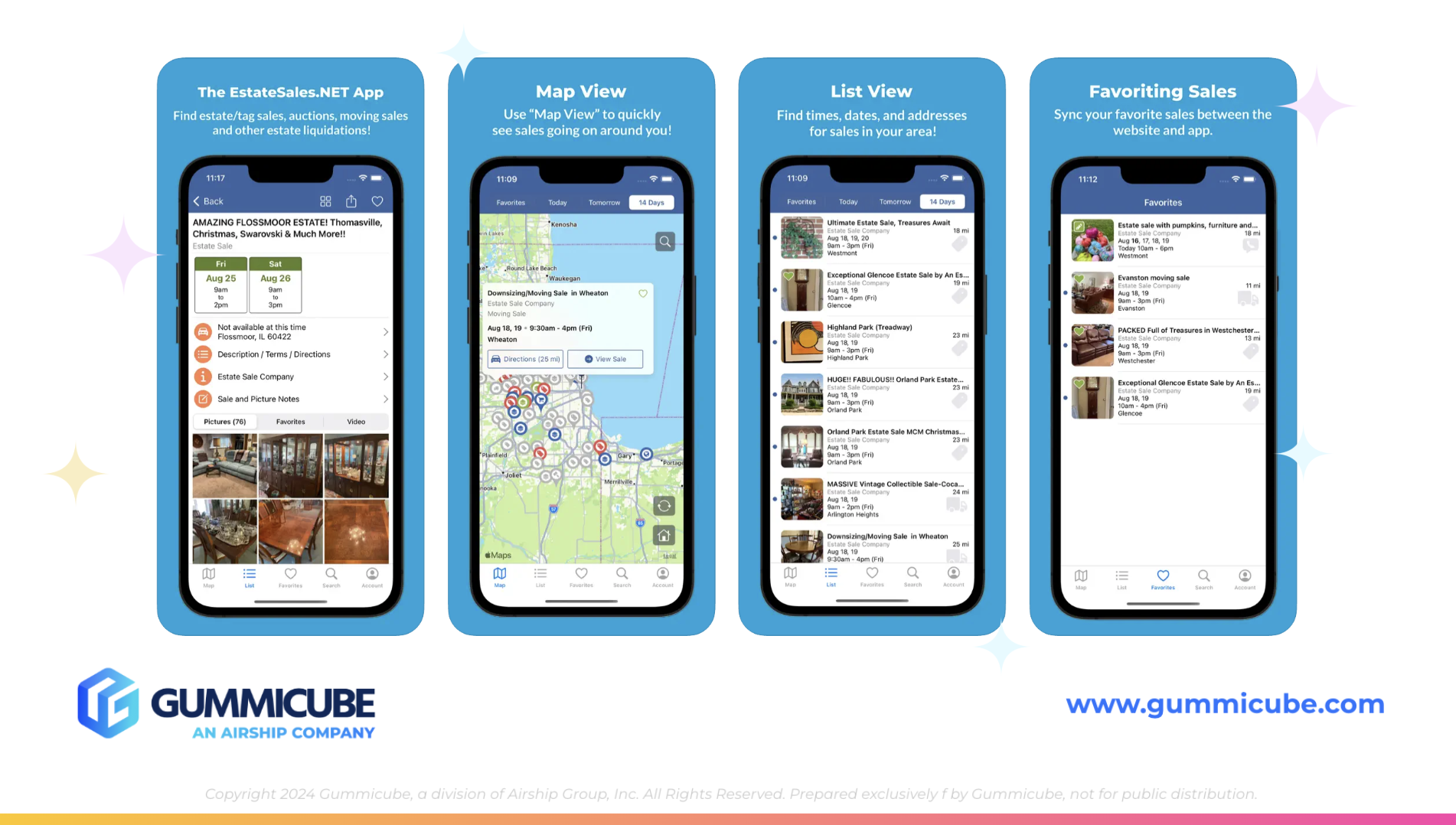 EstateSale.Net iOS Screenshots