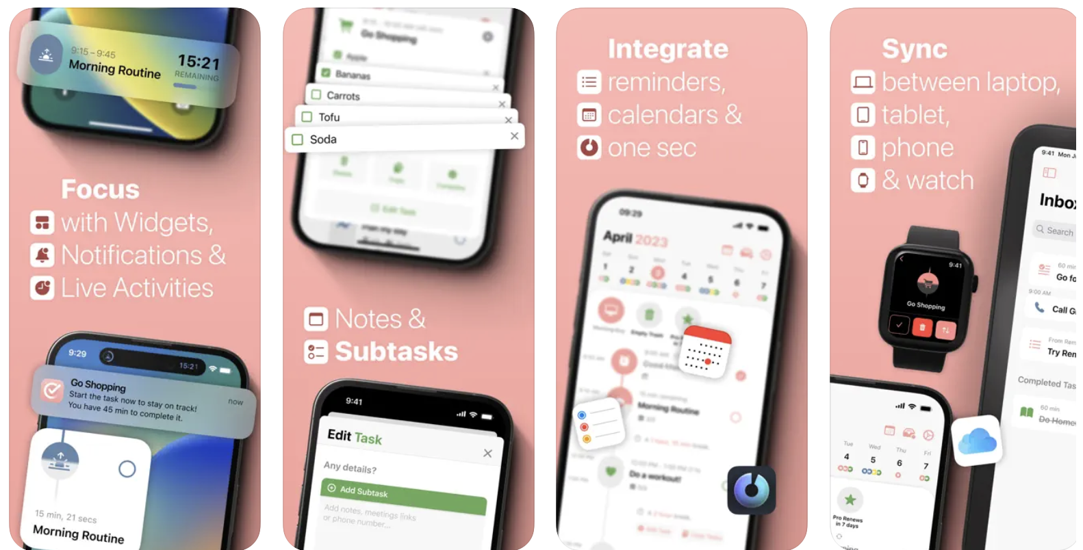 ASO Structured iPhone App Screenshots 4 thru 8