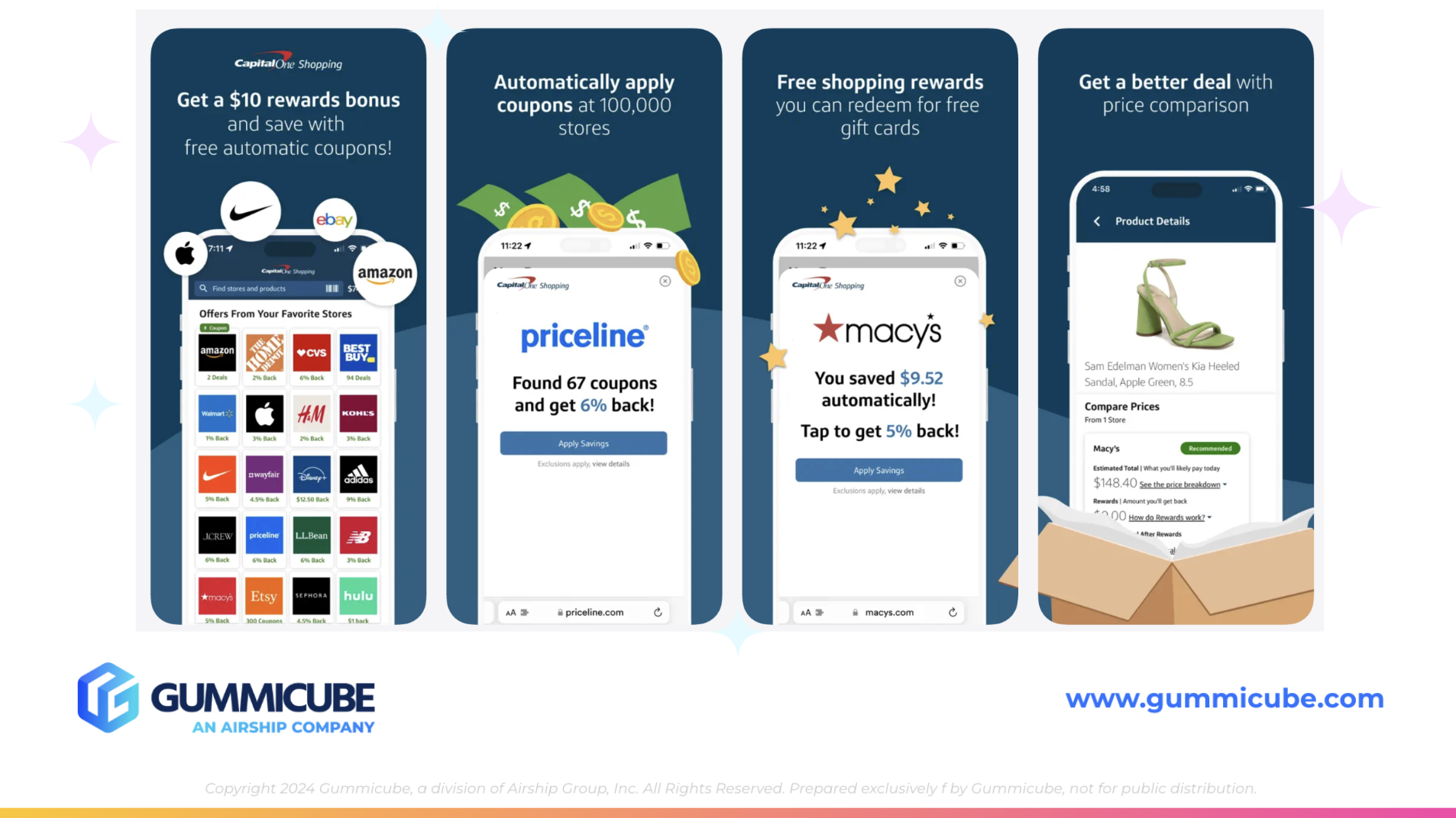 Capital One Shopping iOS screenshots