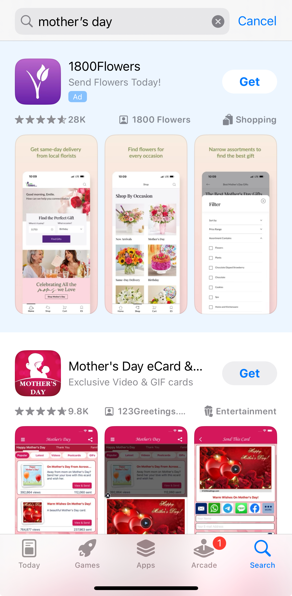 1-800-Flowers Apple Search Ads 1800 flowers apple search ads