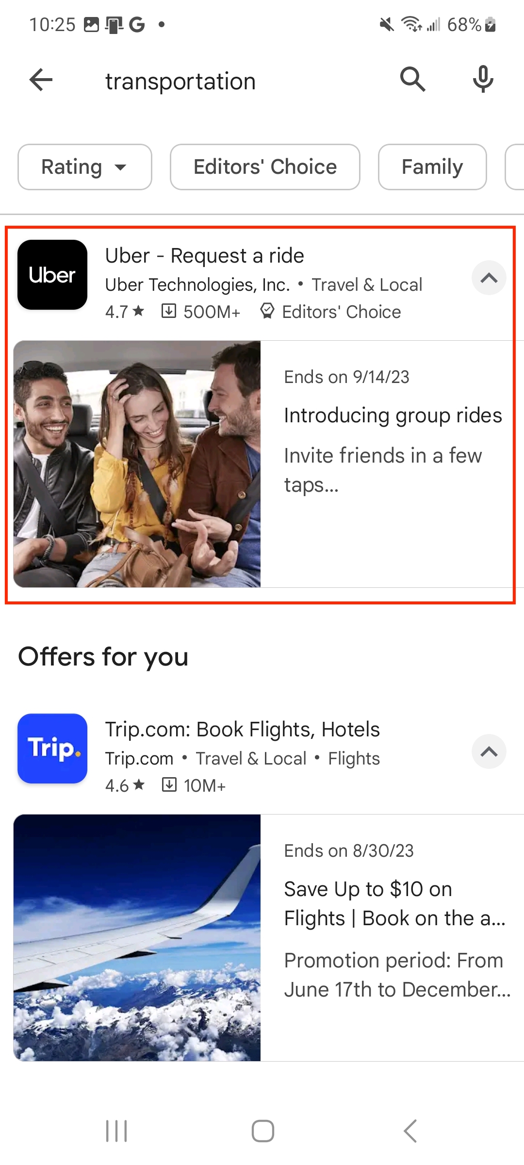 uber play store listing uber google play store listing