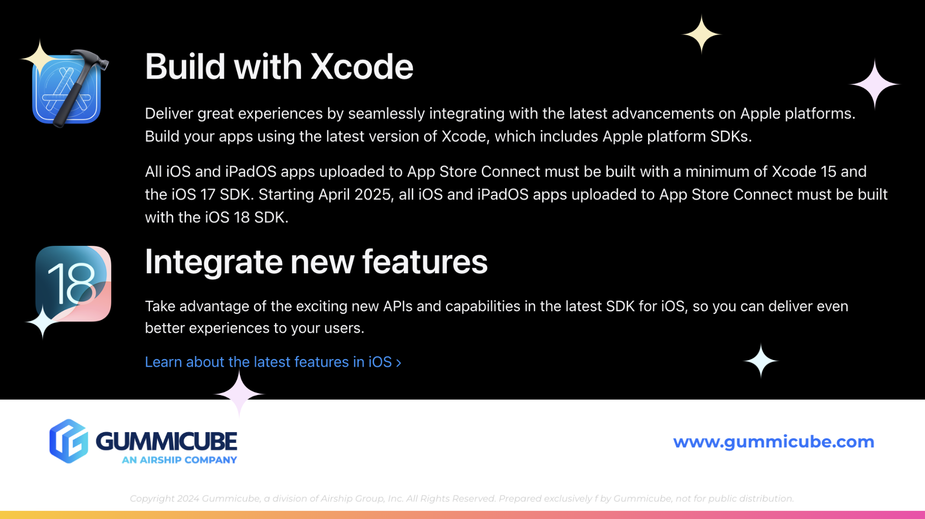Build with Xcode and iOS 18