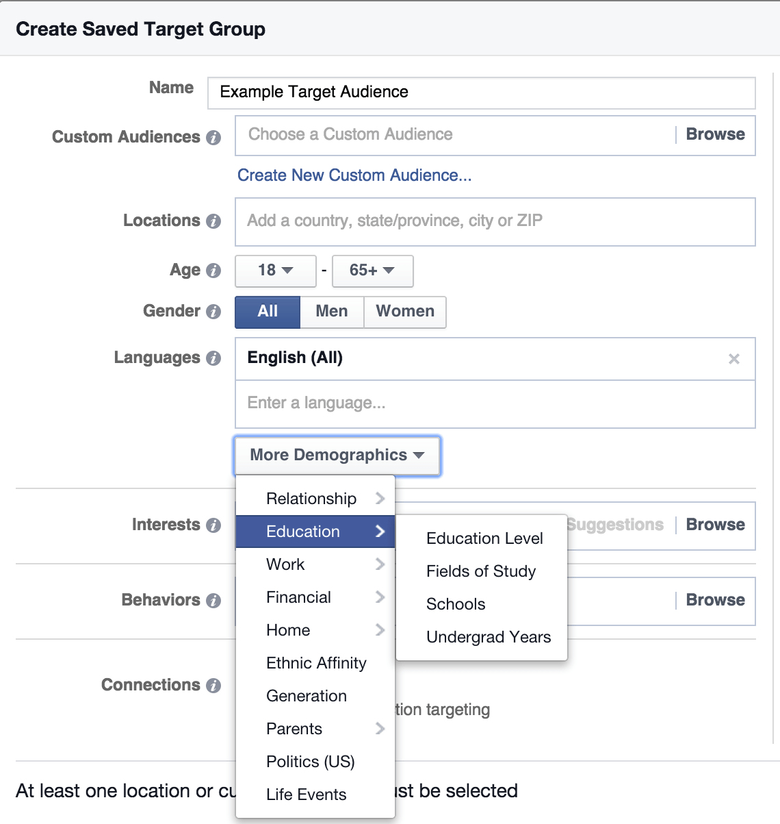FB Custom Audiences