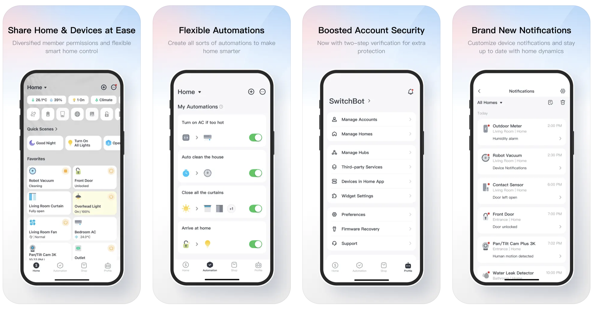 SwitchBot iOS App Store Screenshots