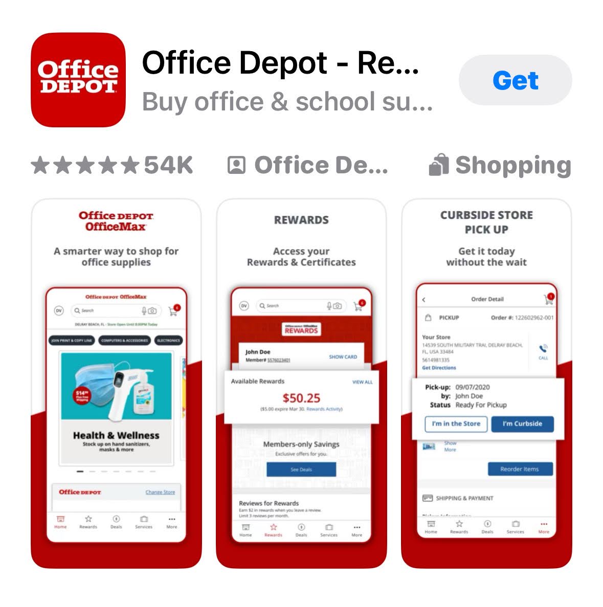 Office Depot school supplies iOS search results preview Office Depot school supplies iOS search results preview