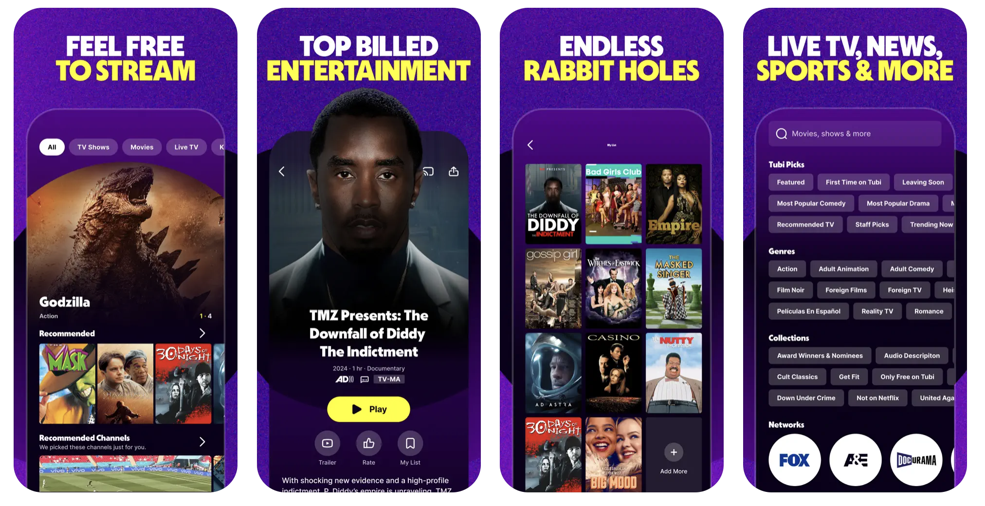 Tubi TV iOS Screenshot