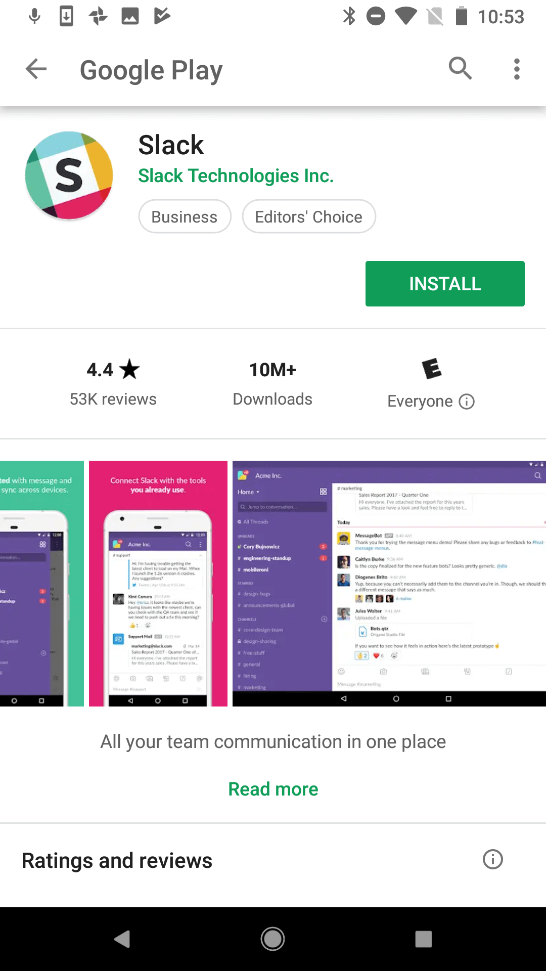 Slack Google Play