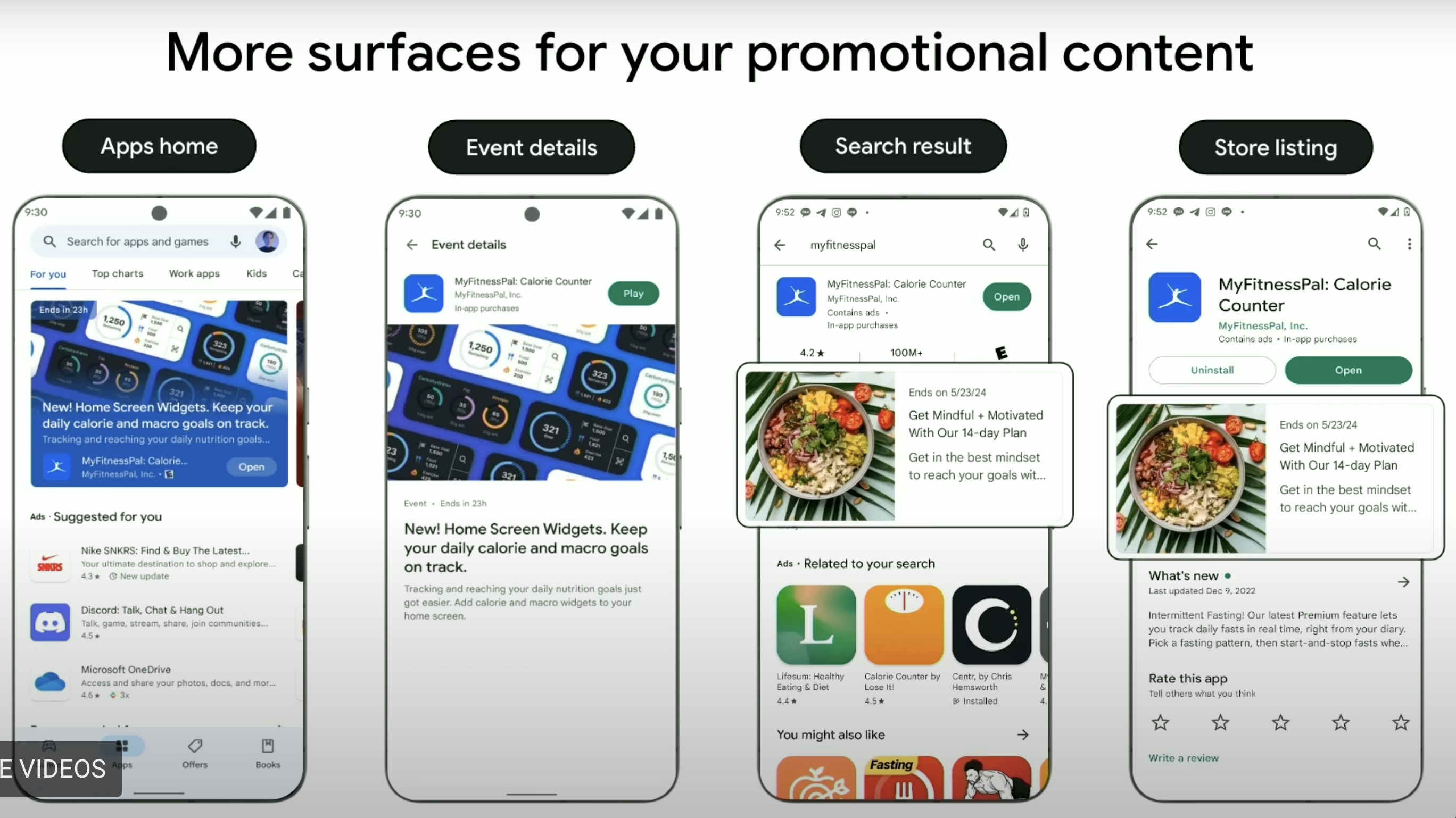 google play 2024 new placements promotional content