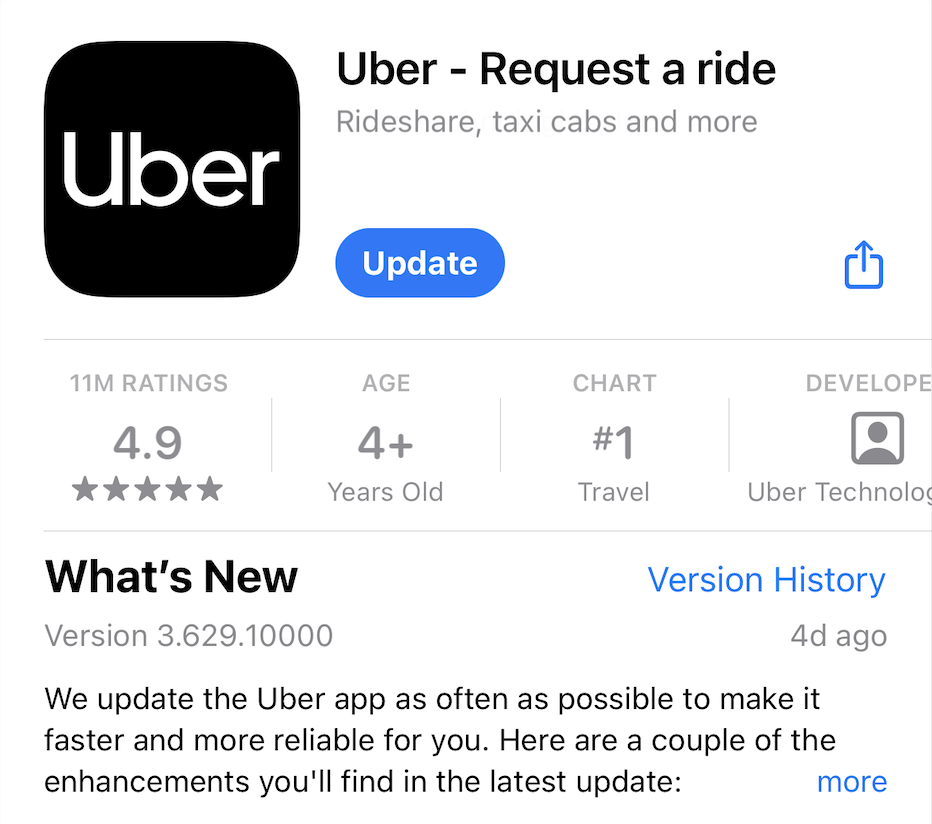 uber app store optimization