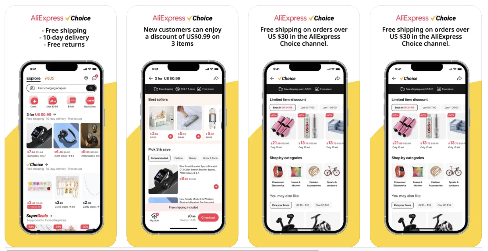 AliExpress Apple App Store Screenshots aliexpress app store screenshots april 2023