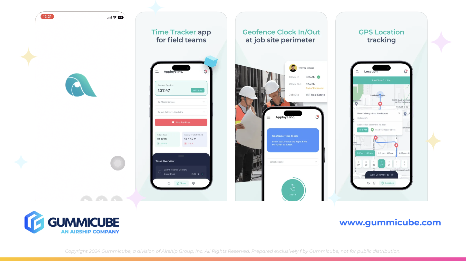 Employee Time Tracking iOS Screenshots