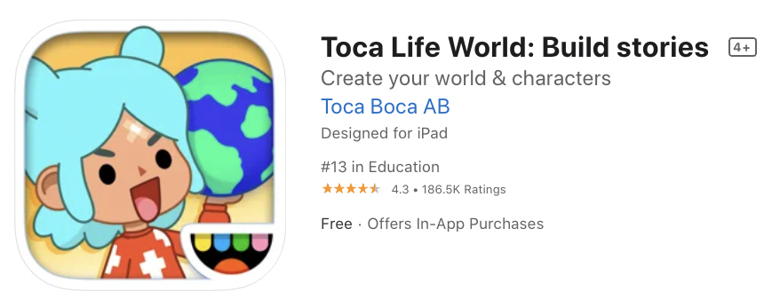 App Store Metadata Toca Life World