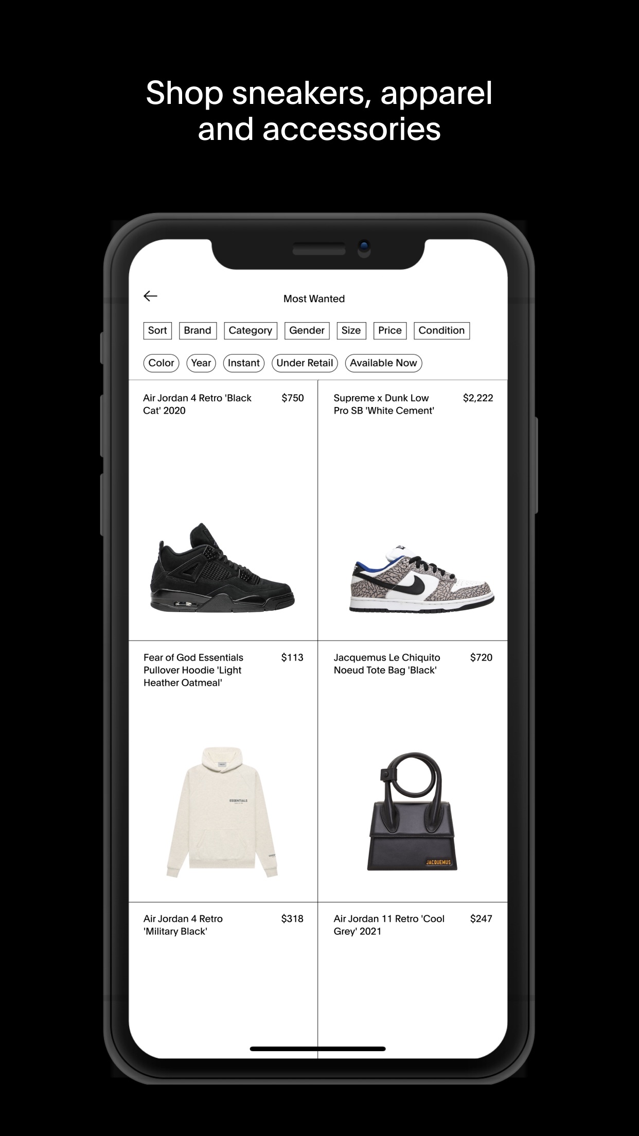 goat app store shopping app screenshot