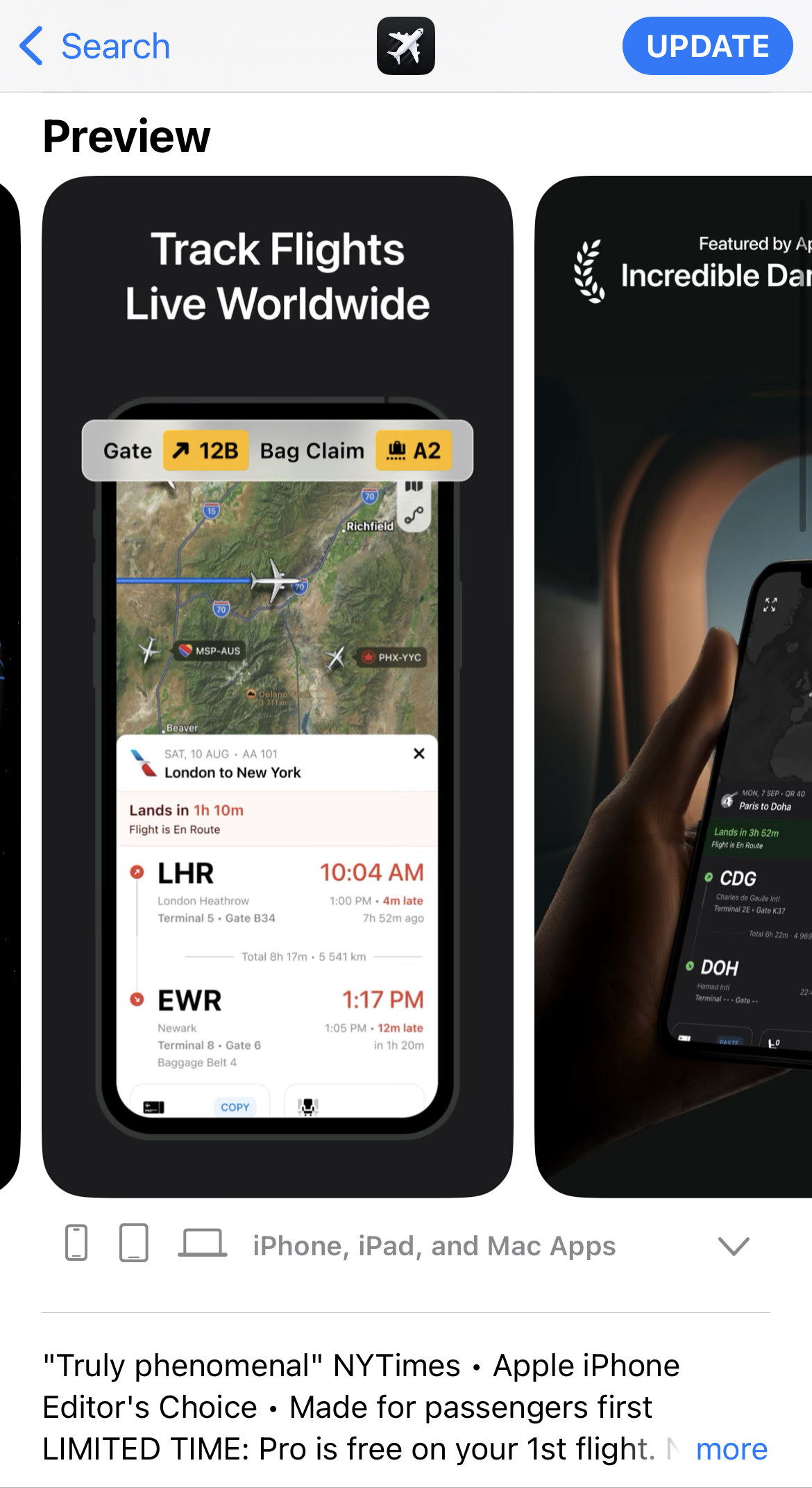 Flighty Apple App Store Screenshots flighty app store screenshots track flights feature image