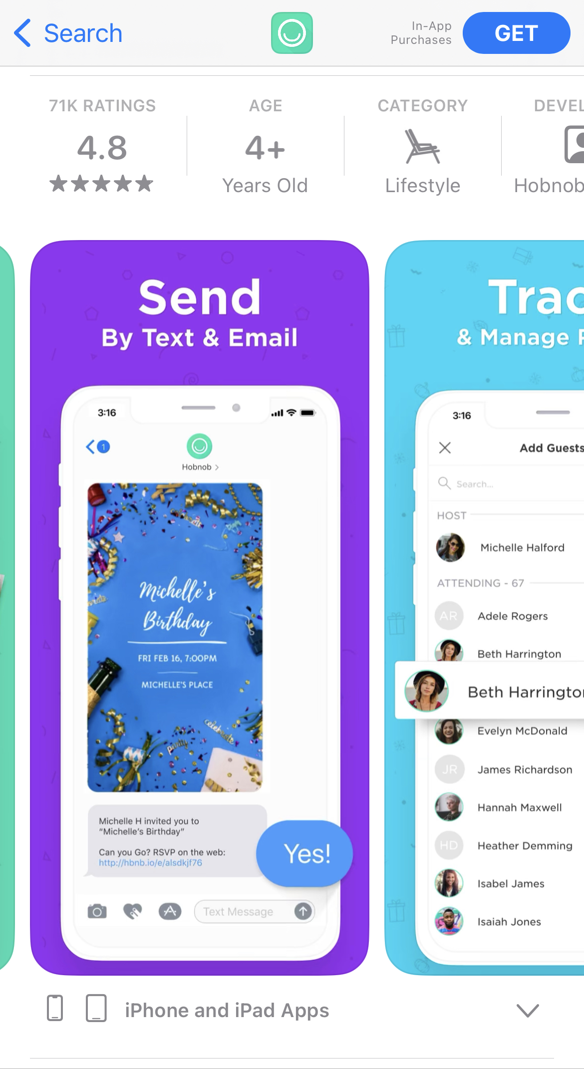 Invitation Maker App Store Screenshot invitation maker apple app store screenshot