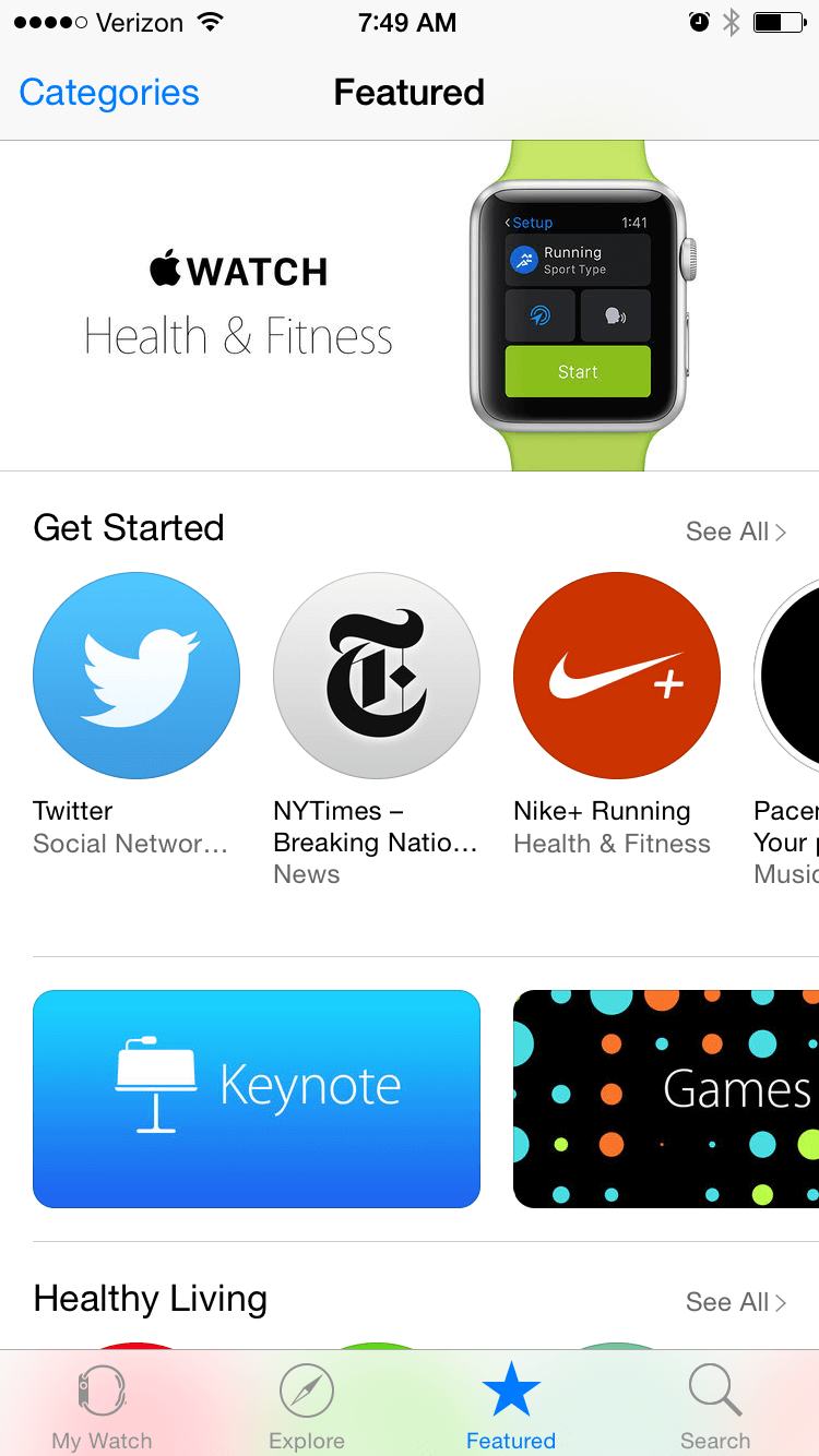 apple watch apps