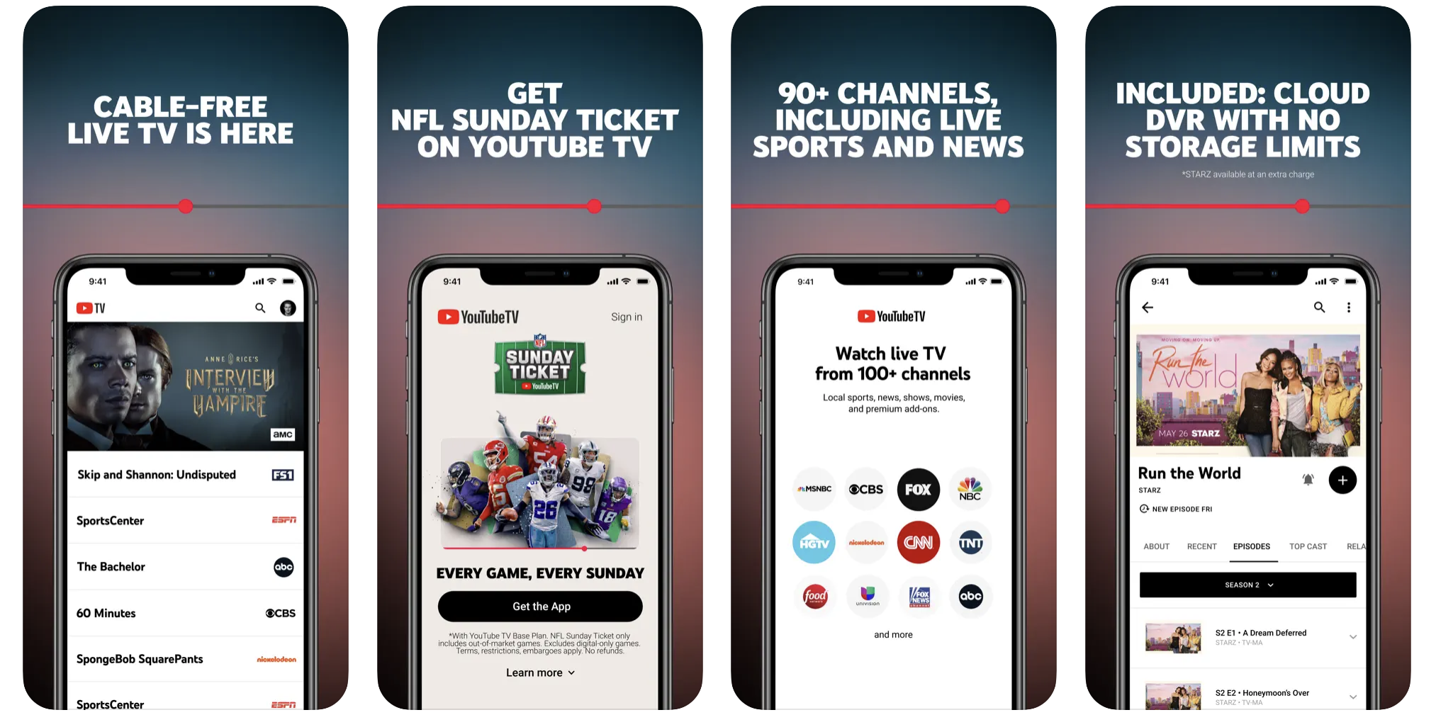 YoutubeTV iOS Screenshots