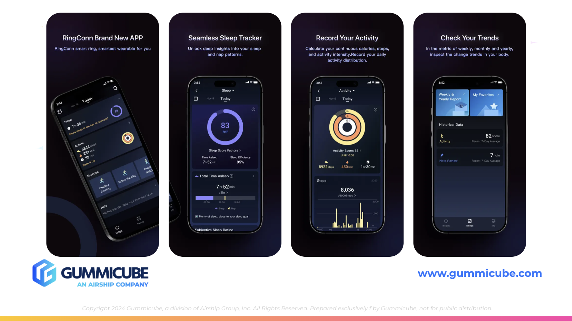 RingConn iOS App Store Screenshots