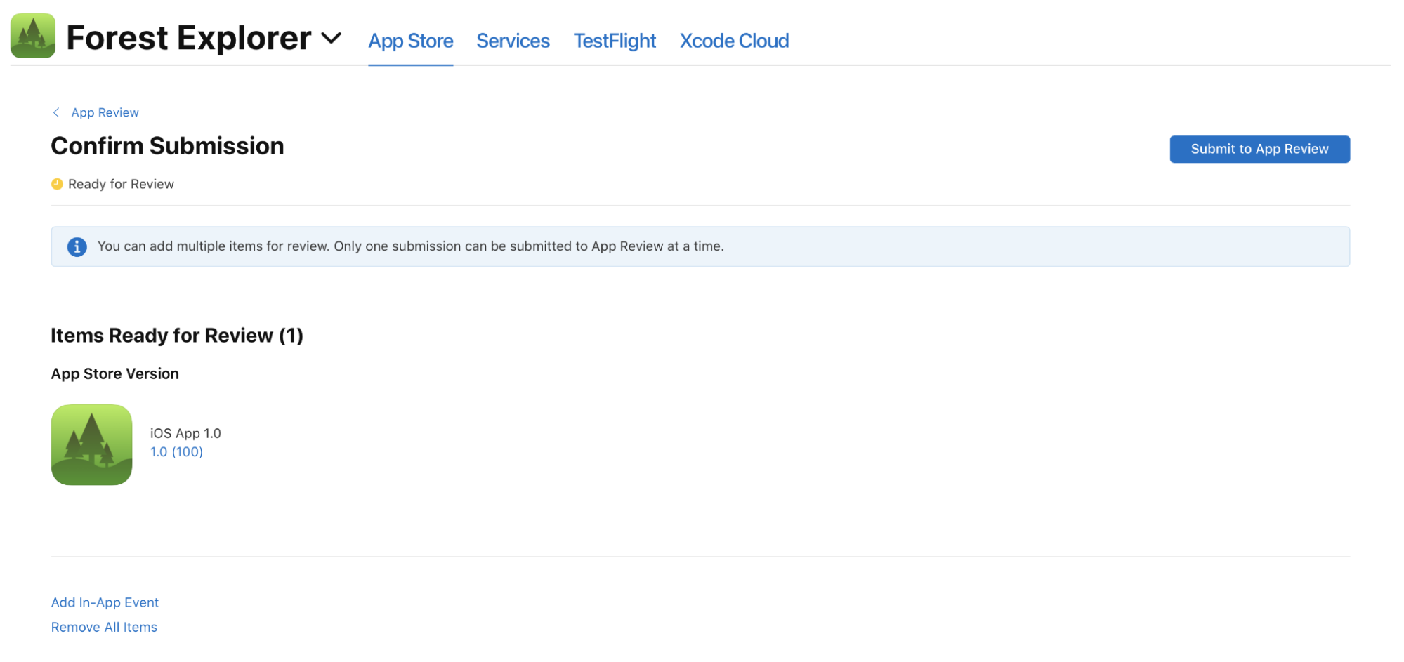App Store Connect Submit App for Review App Store Connect Submit App for Review